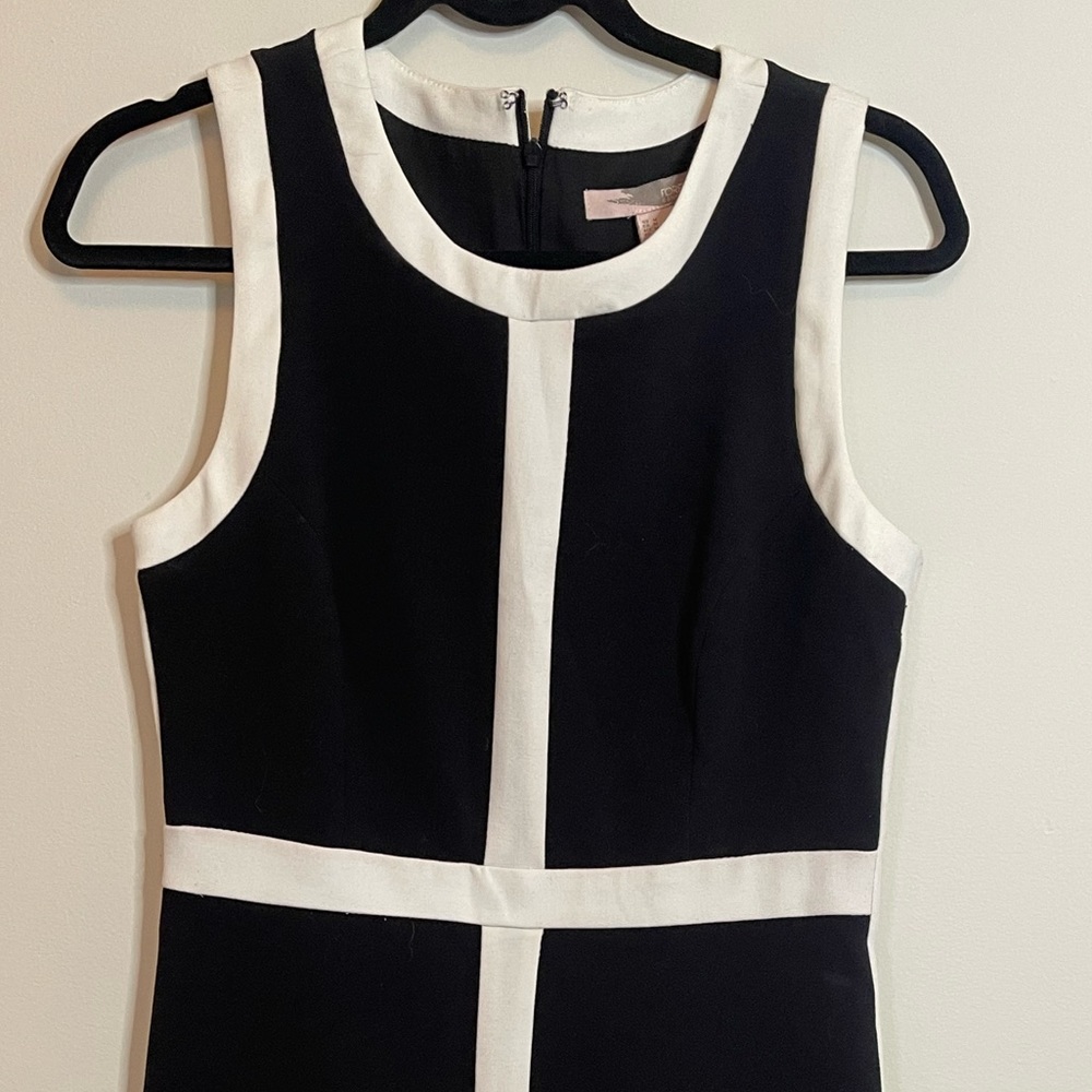 Black and white above knee dress , size M - Picture 3 of 6